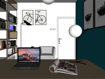 Small Office 3D Model Ready to Render 3D model