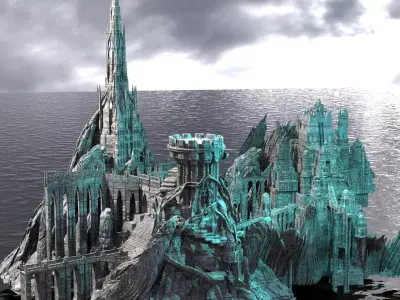 Anuket labyrinth walkways 3D model