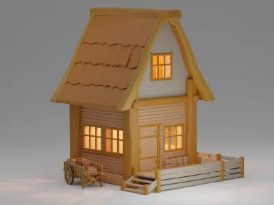 Medieval Village Set 3D print model