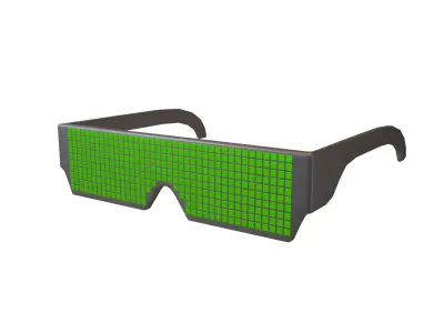 Future Technology Glasses v2 004 Low-poly 3D model