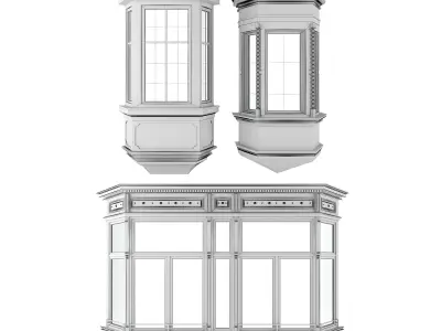 Balcony 3D model 2