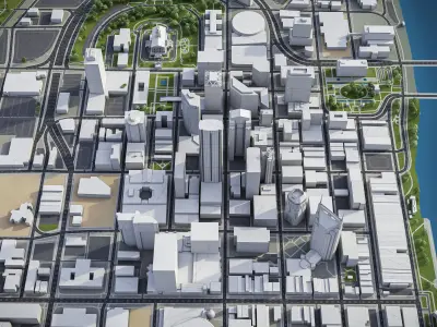 Nashville Low-poly 3D model