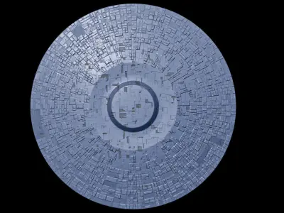 Lowpoly UFO Game Ready PBR Spaceship Low-poly 3D model