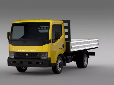 Ashok Leyland Partner Tipper 2015 3D model