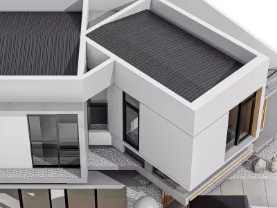 Modern Tropic 3D Model Minimalist Contemporary Design 3D model