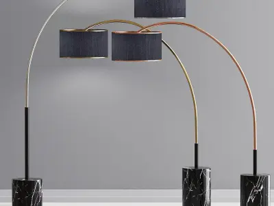 Modern Arc Pendant 3D model