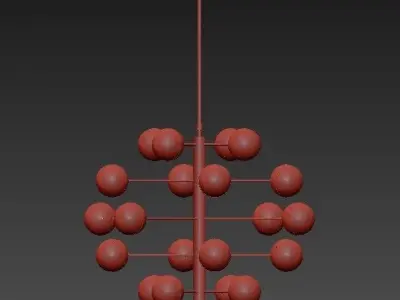 Italian Globe Cedar Moss Light 20 3D model