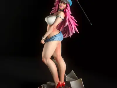 Poison from Street Fighter 3D print model