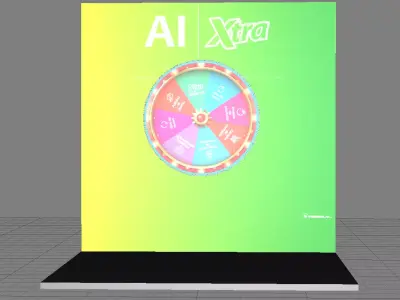 Circular game board Free 3D model