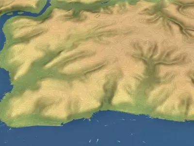 Istanbul - 3D City Topography Terrain 3D Model Pack