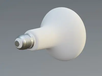 LED bulged reflector bulb Low-poly 3D model