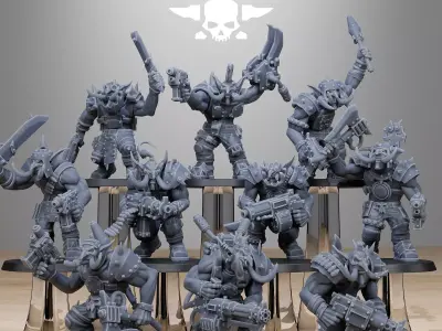 Orkaz Trolls 3D print model