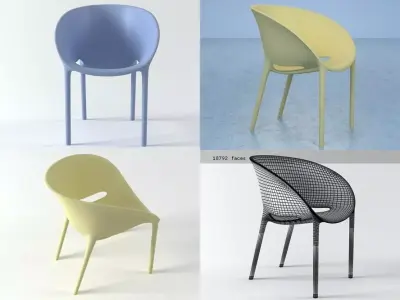 Soft Egg Chair 3D model