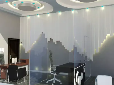 office for currency changing 3D model