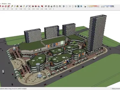Sketchup Shopping Center D5 3D model