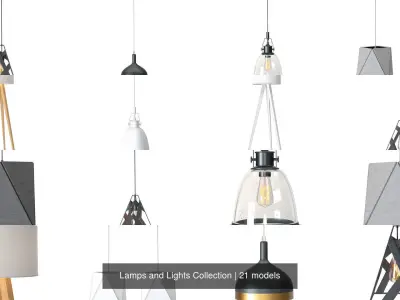 Lamps and Lights Collection 3D Model Pack
