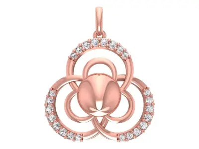 Women Pearl Pendant 3dm STL OBJ FBX Renders Details 3D print model
