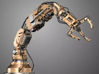 Robotic Arm 2 Rigged 3D model