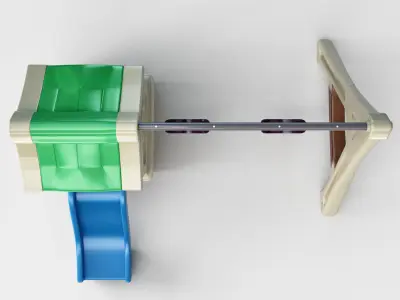 Play Up Gym Sey Swing Set 3D model