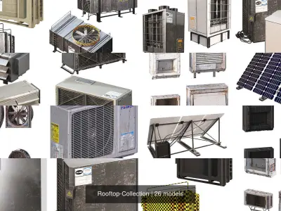 Rooftop-Collection 3D Model Pack