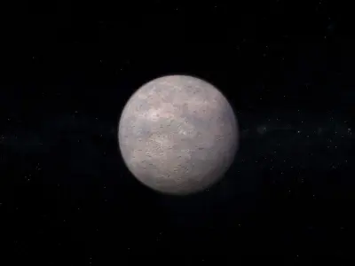 Dwarf Alien Planet or Moon 09 Low-poly 3D model