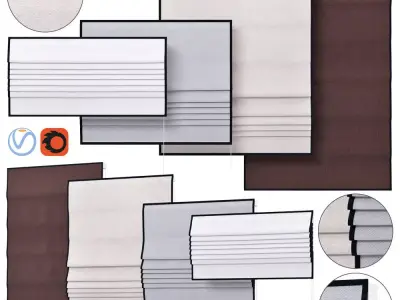 Roman Curtains 01 Backhausen Venus 3D model