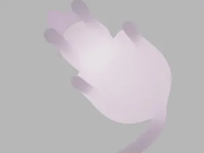 Siamese cat indirect lighting 3D model