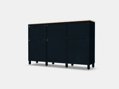 BESTA Storage combination with doors 34 Low-poly 3D model