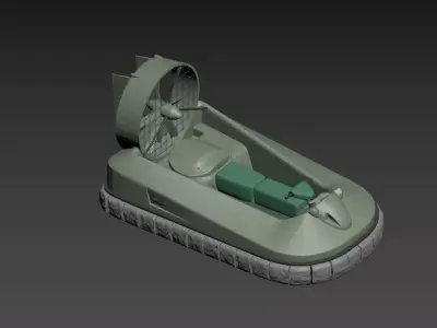 Compact Personal Hovercraft 3D Model 3D model