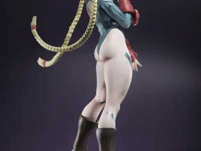 Cammy 3D Print female street fighter figure 3D print model