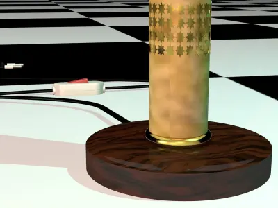 desk globe lighting 3D model