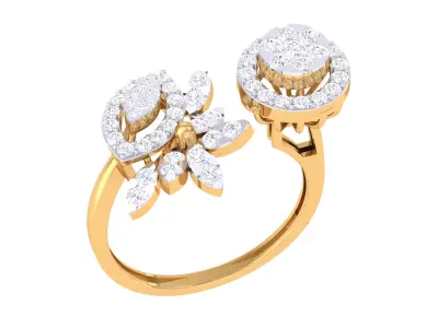  Women Ring MTL 3dm STL OBJ FBX Details 3D print model 102
