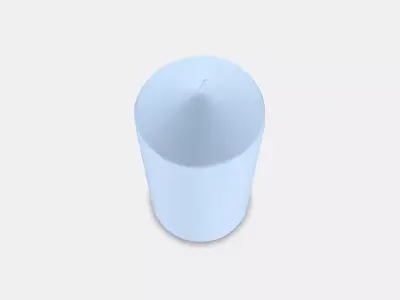 DAGLIGEN block candle fragrance neutral Low-poly 3D model