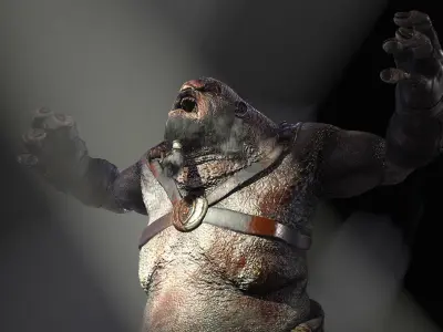 Pack of Trolls 2 Low-poly 3D model