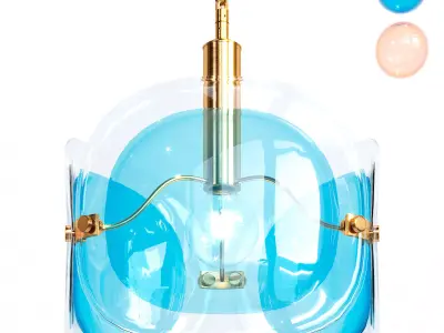 TRINO glass pendant light 3D model
