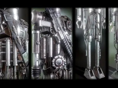 IG-88 Low-poly 3D model