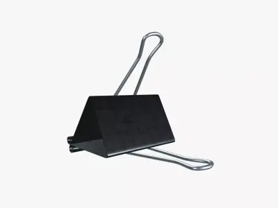 Binder clip 3D model
