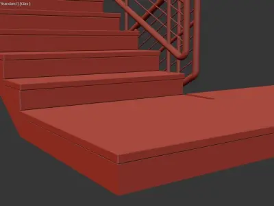 Simple Stair  3D model