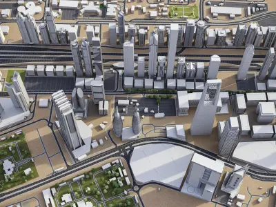 Dubai - Metropolitan Area 3D Model Pack