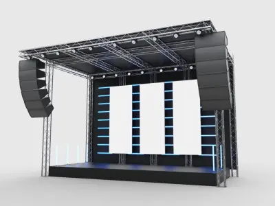 Concert Stage 2 3D model