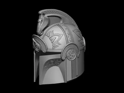 Mandalorian Rohirrim helmet 3d digital download 3D print model