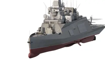 MULTIROLE NAVY FREGATE 3D model