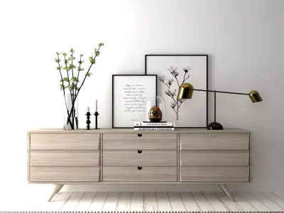 Scandinavian Side Board  3D model