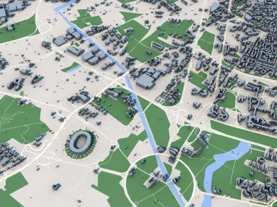 Bari City Italy 3D model