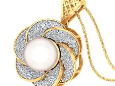 Ring Earrings Pendant Combo - PS04 3D print model