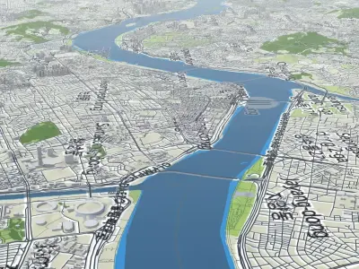 Seoul South Korea 3D model