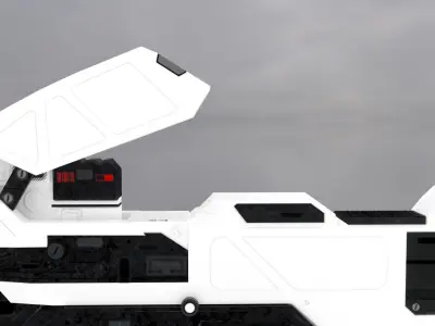 Railgun Low-poly 3D model