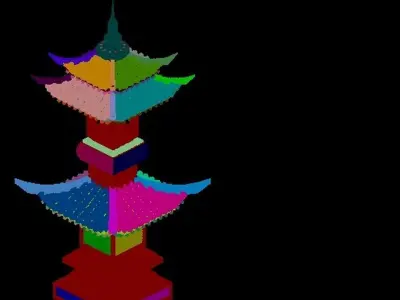 Game Brothel - Stone Tower 2701 3D model