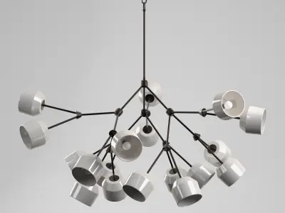 THE FORCHETTE 18 CHANDELIER 3D model