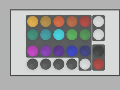 Leds Remote Low-poly 3D model